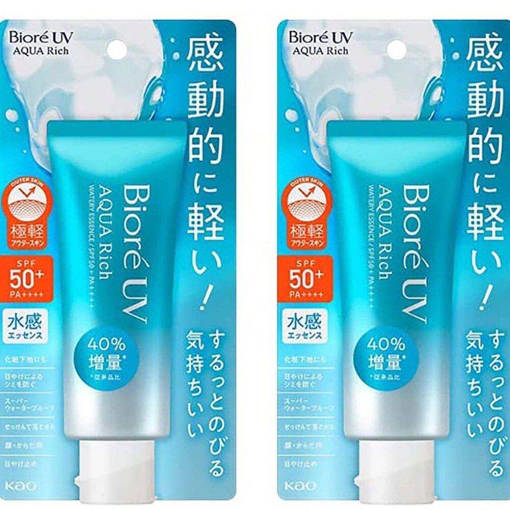 *2 Pack* KAO Biore UV Aqua Rich Watery Essence Sunscreen SPF50+/PA++++ – 70g